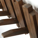 Natural Wood Coat Hook Rack