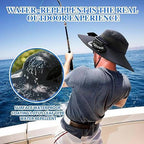 Lightweight Breathable Cooling Sun Hat for Men with Dual Fan & Solar Power