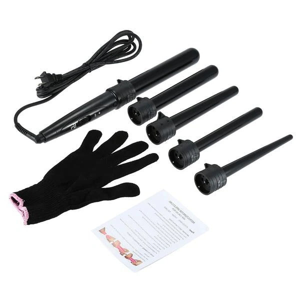 5 Piece Professional Curling Wand Set