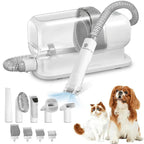 Low-Noise Dog Grooming Vacuum with Full Pet Hair Clippers and Brush Kit
