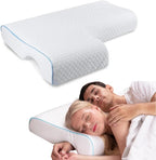 Orthopedic Couple Pillow | Arm Tunnel Cuddle Design | Memory Foam