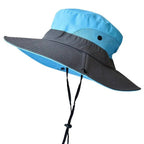 Foldable Sun Hat, UV Protection Fisherman Style with Adjustable Strap