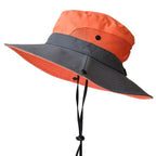 Foldable Sun Hat, UV Protection Fisherman Style with Adjustable Strap