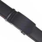 Men's Leather Belt with Automatic Buckle