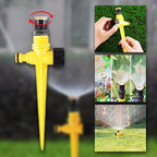 360° Garden Sprinkler, Water-Saving with Adjustable Spray Patterns