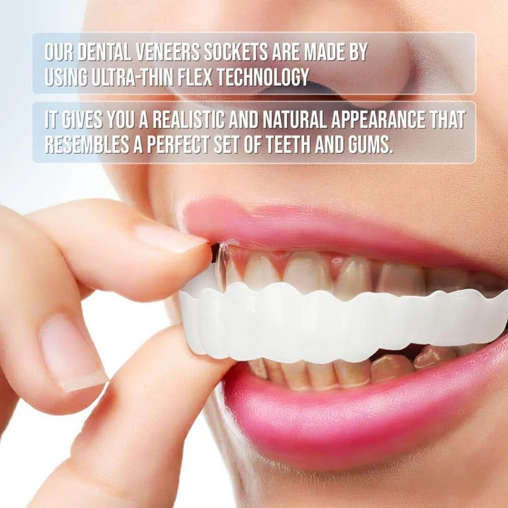 Removable Smile Veneers for Upper and Lower Teeth