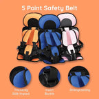 Portable Child Car Cushion Seat for Secure and Comfy Travel Support