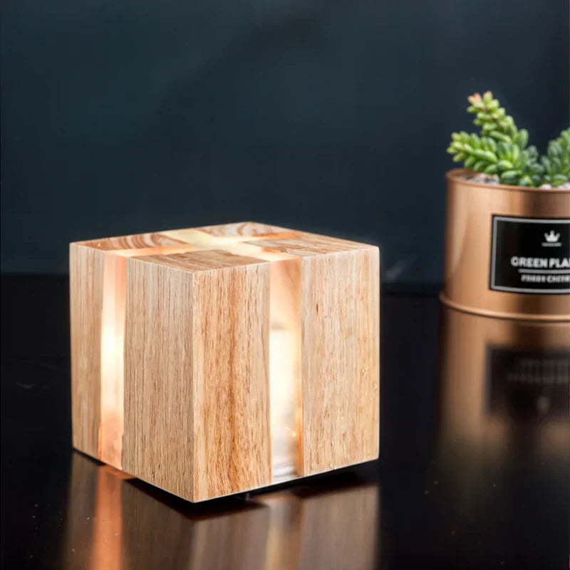 CrackLumen - Unique rustic cracked table lamp