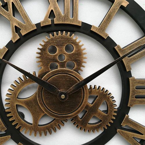 Wall clock in industrial style