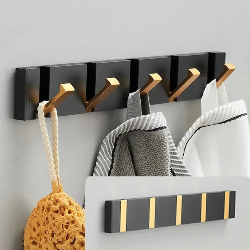 Elegant Stainless Steel Wall Hooks – Foldable, Space-Saving Hook for Bathrooms and Living Spaces