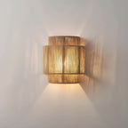 Natural Rope Wall Light with LED Bulb