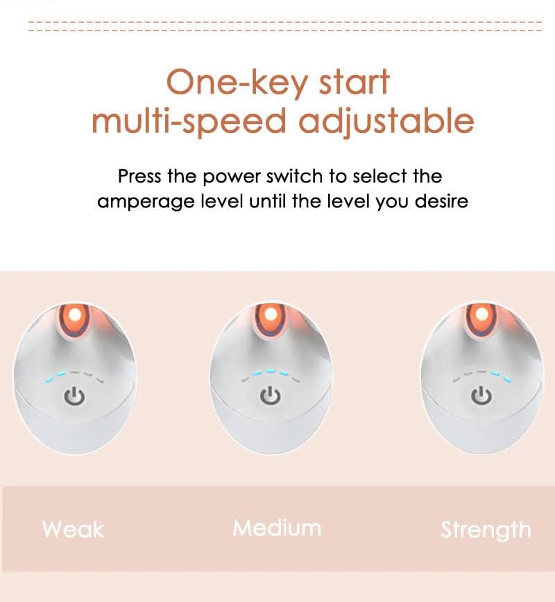 Professional facial massager with microcurrent for firmer, smoother skin