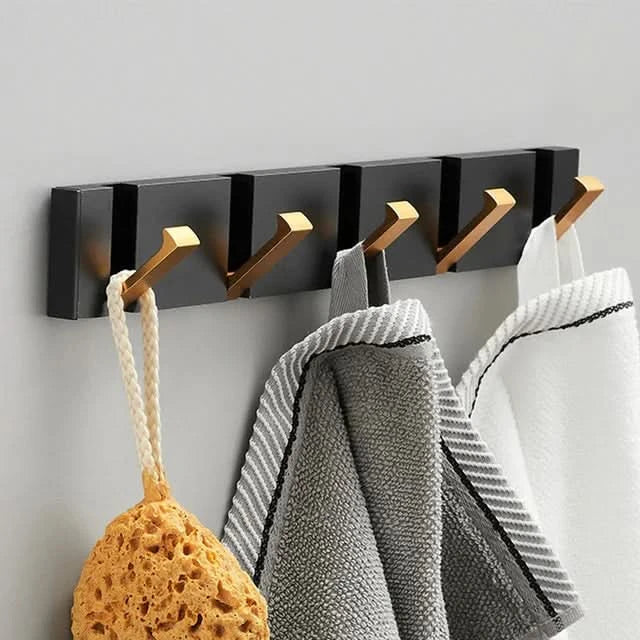Foldable Stainless Steel Wall Hook Space-Saving