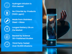 Hydrogen Water Bottle | USB Rechargeable, Anti-Inflammatory & Perfect for Daily Hydration and Wellness