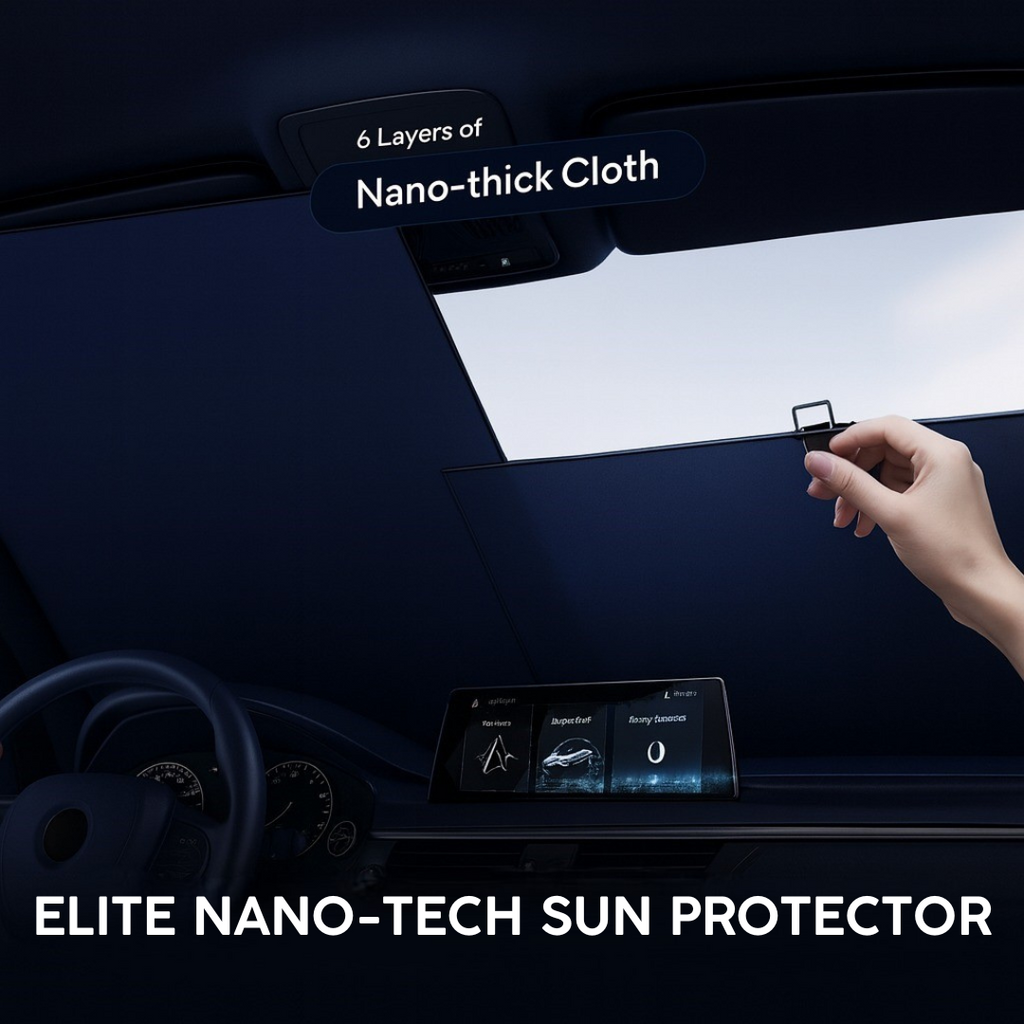 Retractable Anti-UV Light Car Windshield Sunshade