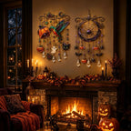 Halloween Crystal Wind Chime – Colorful Acrylic Hanging Garden Decoration