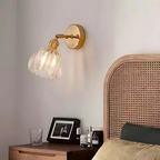 Vintage Glass Wall Lights Floral Design