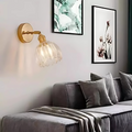 Vintage Glass Wall Lights Floral Design
