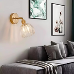 Vintage Glass Wall Lights Floral Design