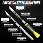 Precision Wood Carving Knife Set for Easily Carved Pumpkins | Sharp Ergonomic Blades