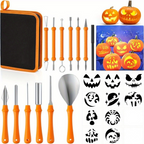 Halloween Pumpkin Carving Kit with Stencils | Easy Carved Pumpkins Reusable Tools