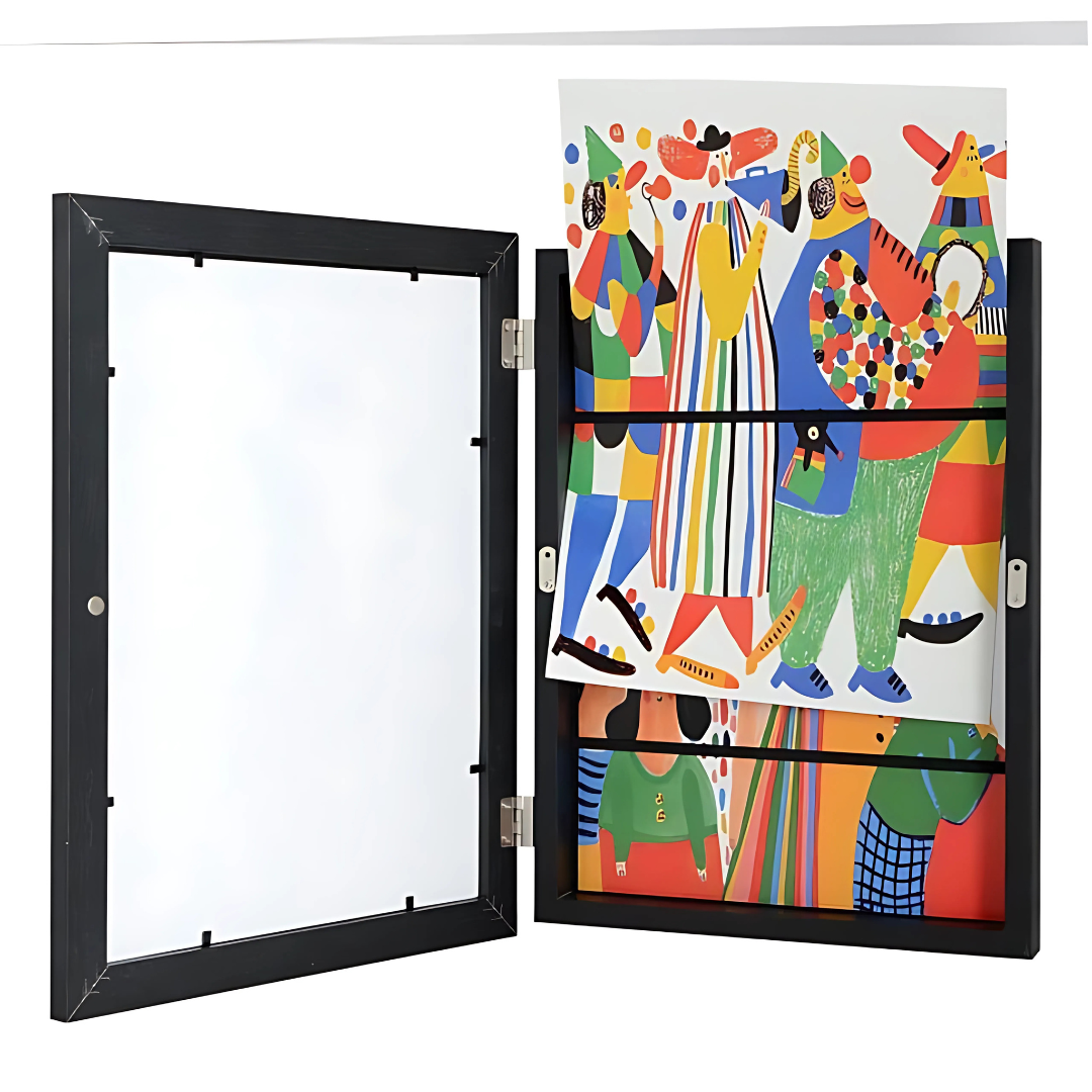 Photo Frame Wood Hinged Artwork Display