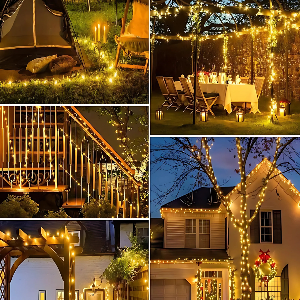 Christmas Decorations Solar Fairy String Lights