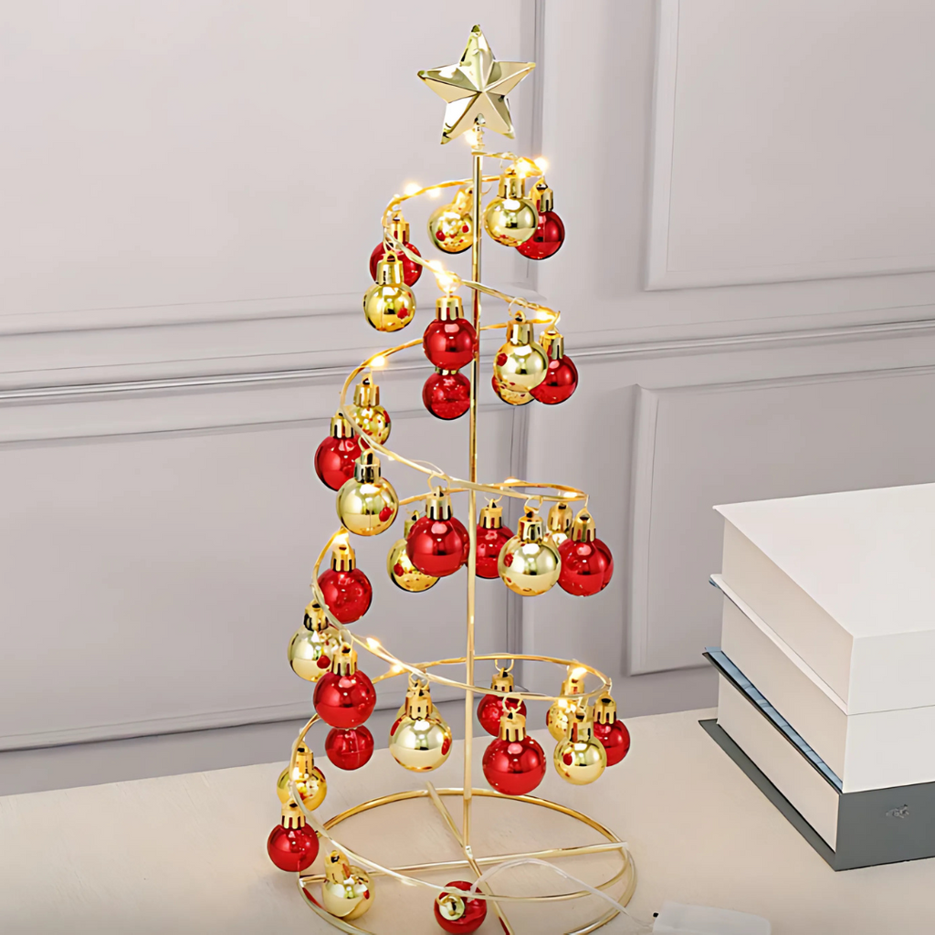 Christmas Decorations Spiral Tabletop Tree Ornament