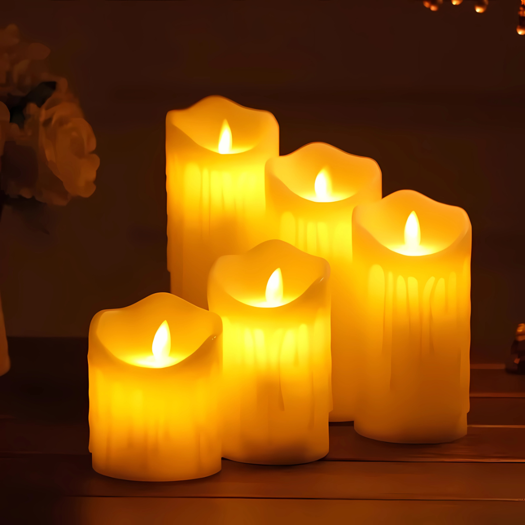 LED Flameless Flickering Decorative Candles
