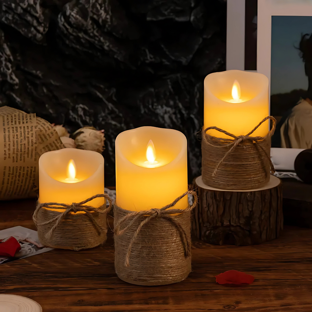 LED Flameless Flickering Decorative Candles