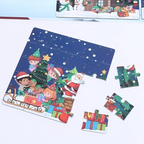 Christmas Decorations Kids Magnetic Jigsaw Puzzle