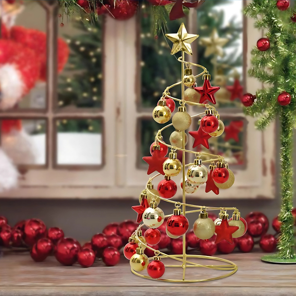 Christmas Decorations Spiral Tabletop Tree Ornament