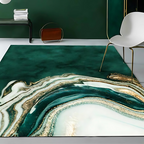 Area Rug Modern Abstract Marble Polyester