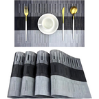Washable Heat Resistant Vinyl Placemats Set