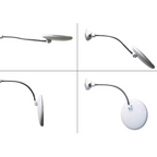LED Makeup Mirror with Flexible Arm and Magnifier