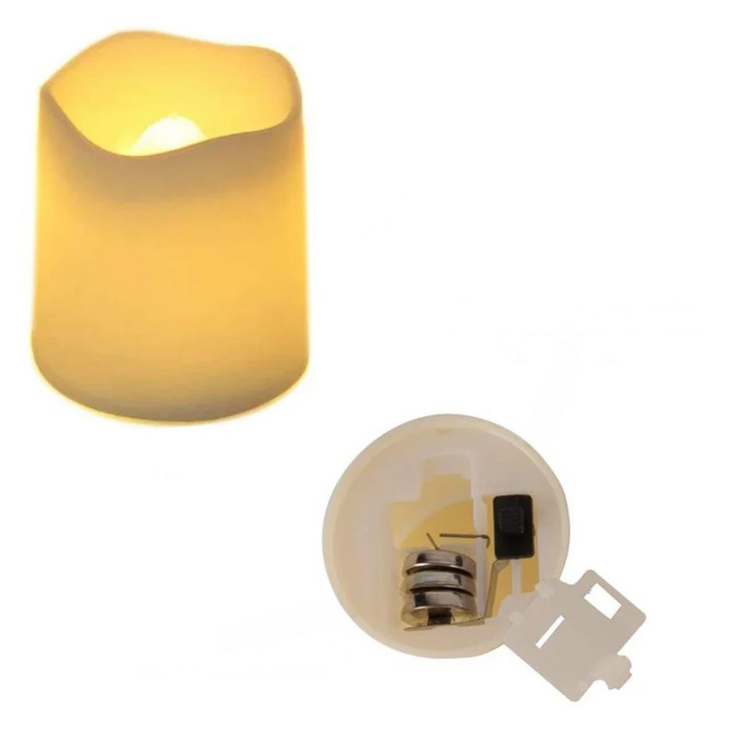LED Candles Warm White Flameless Plastic Set