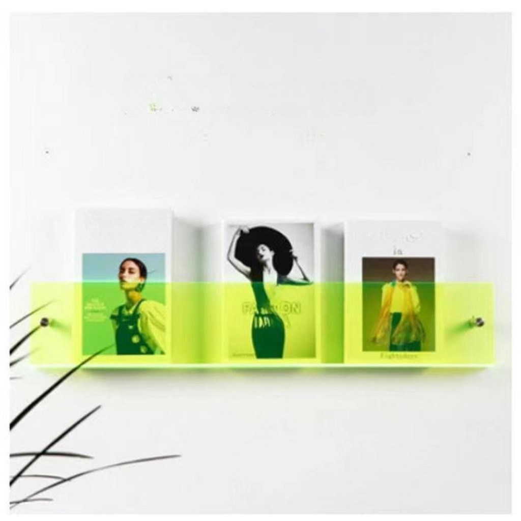 Wall Shelf Clear Acrylic Magazine Holder
