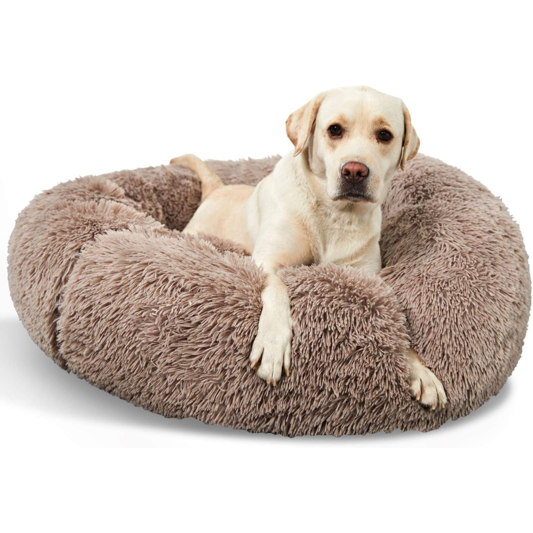 Orthopedic Plush Donut Dog Bed
