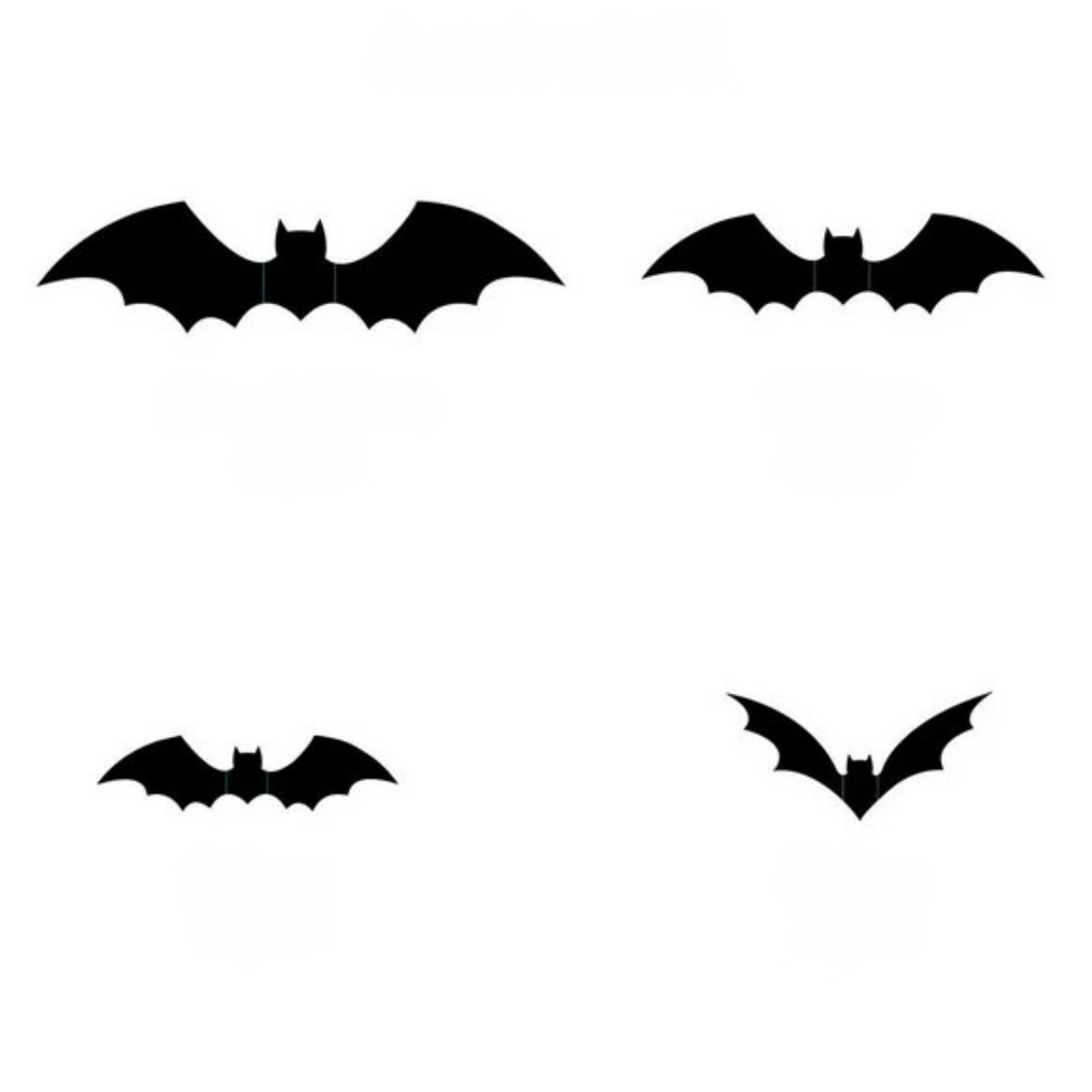 Wall Stickers 3D Halloween Bat Decorations Set