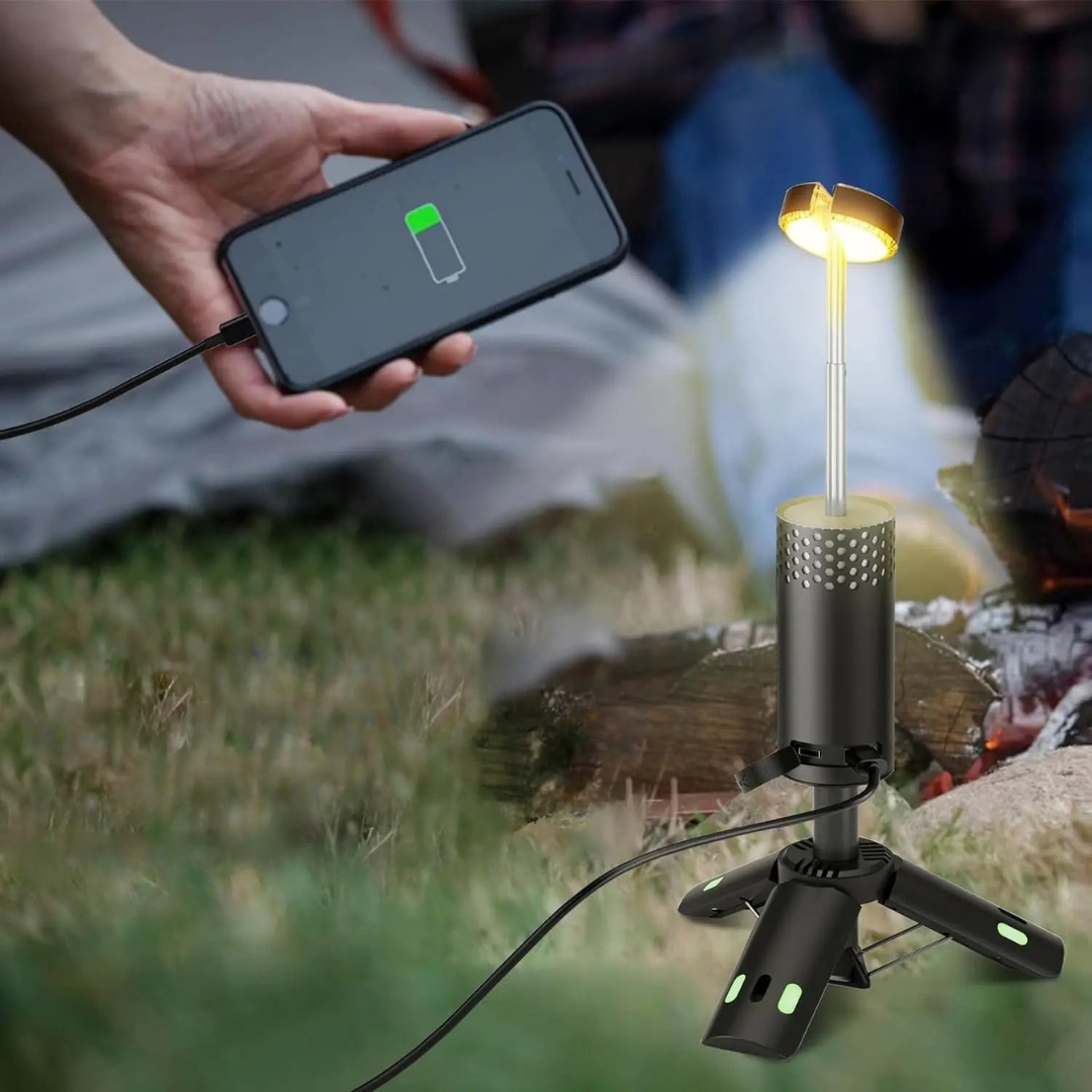 Camping Lantern with Tripod Rechargeable LED Light