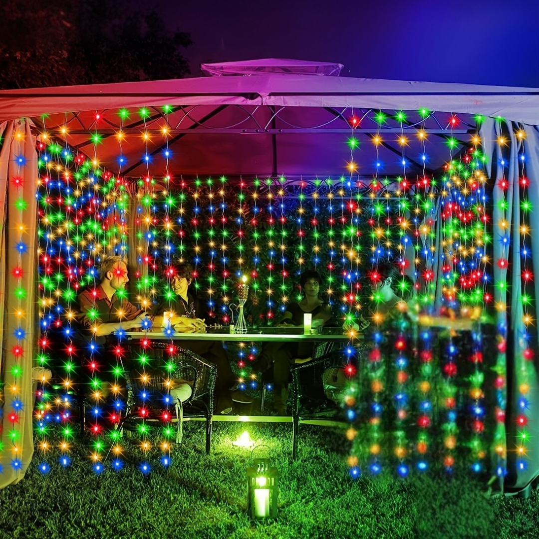 Fairy Lights Solar Powered Outdoor Curtain String