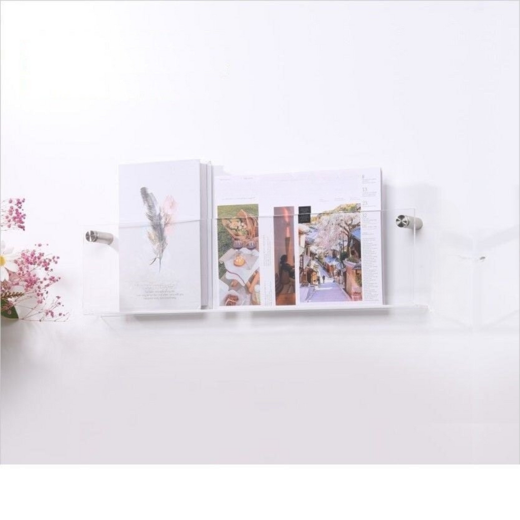 Wall Shelf Clear Acrylic Magazine Holder