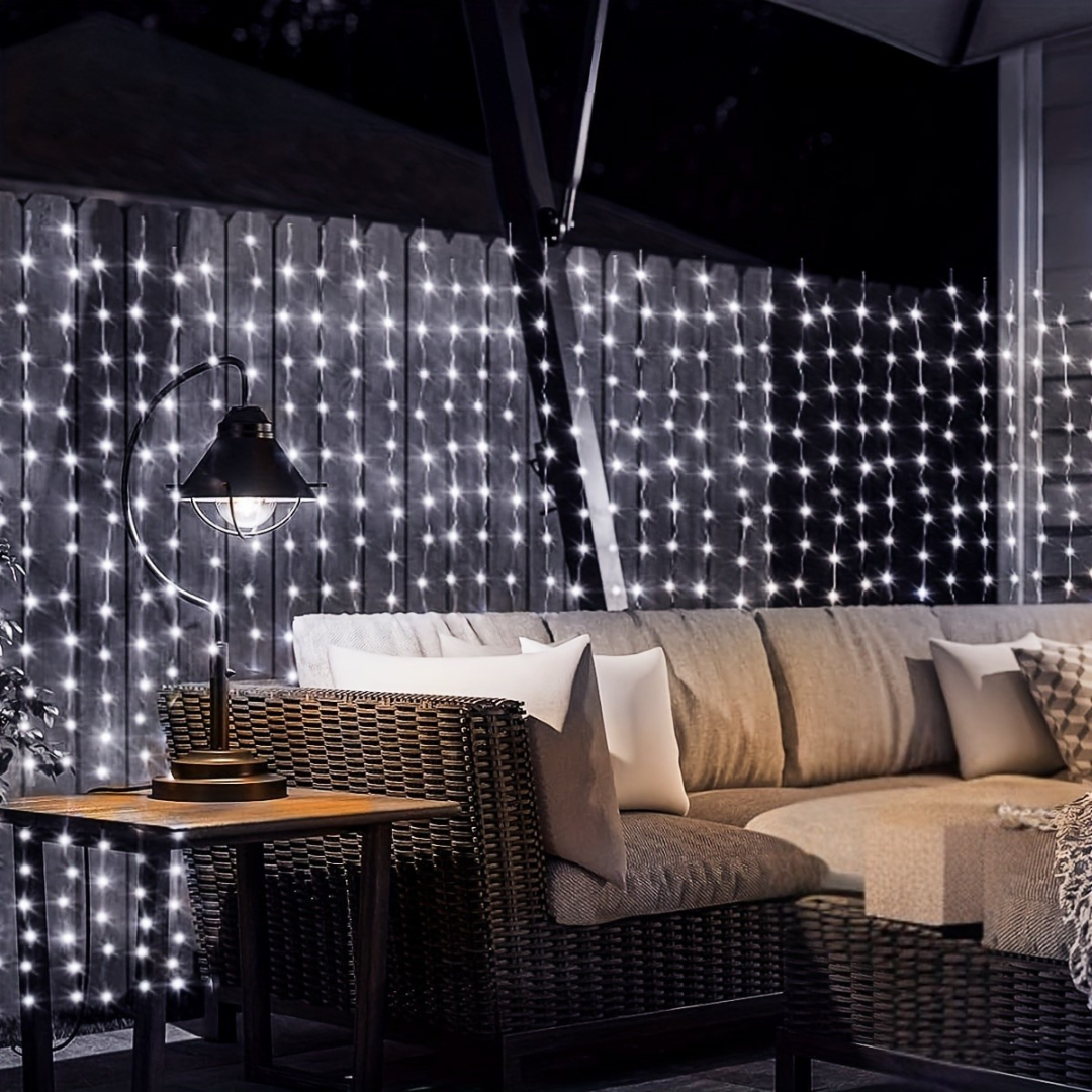 Fairy Lights Solar Powered Outdoor Curtain String