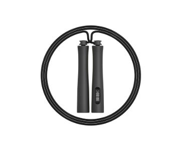 Smart skipping rope with app tracking & adjustable length