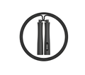 Smart skipping rope with app tracking & adjustable length