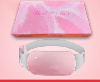 Electric abdominal heater with vibration function for pain relief