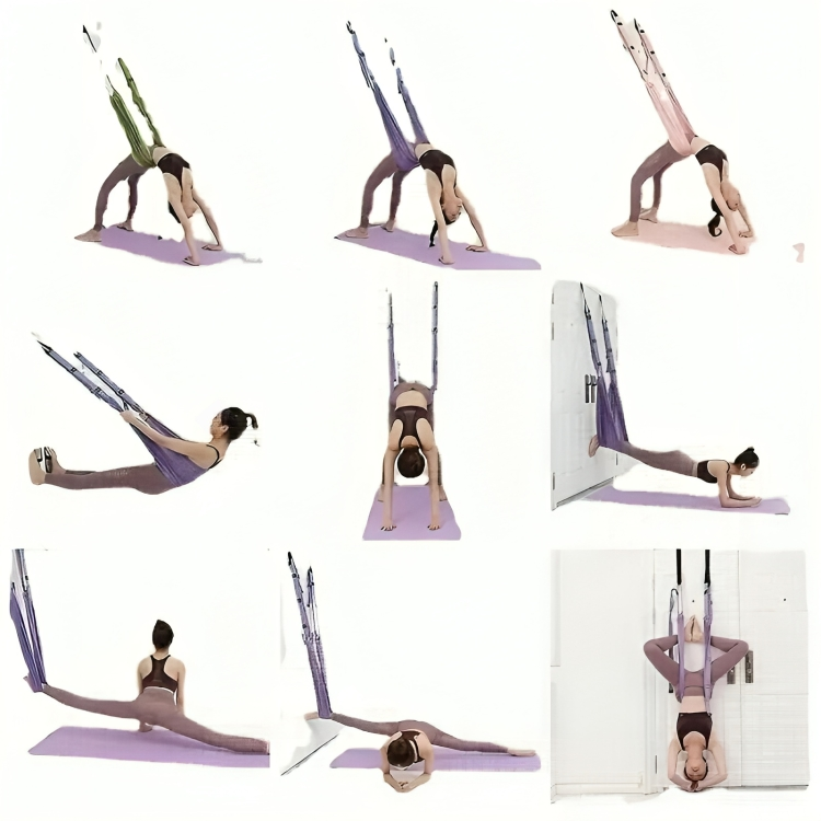 LuxAura AeroStretch Aerial Yoga Rope | High-quality, flexible rope for suspended yoga with optimal support and comfort