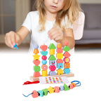 Promotes Spatial Understanding – Learning Blocks Made of Wood with Colorful Shapes