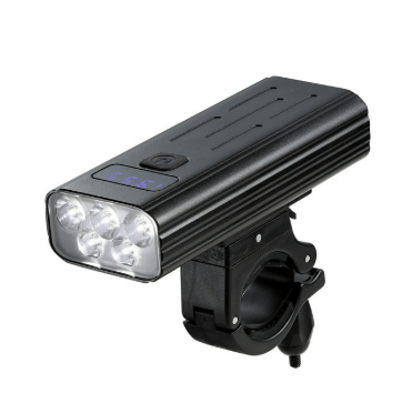 LED bike light with 5000 lumens for maximum safety when riding at night