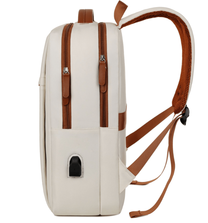 Multifunctional travel backpack with laptop compartment and USB port